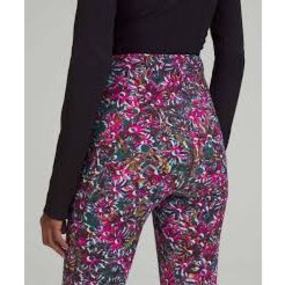 NWT Lululemon Base Pace HR Tight 28" Fleece Lined Floral Leggings Size 2 W5DYRS